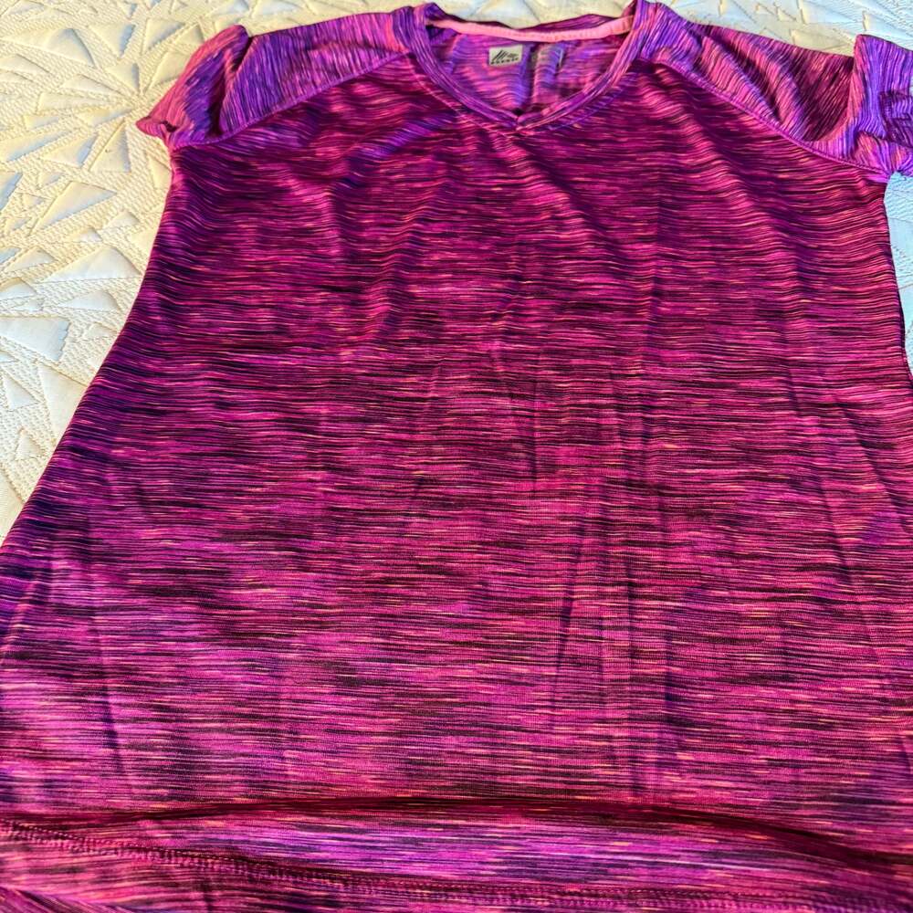 Tek Gear Shirt, Women's Size Small, Purple Pink Blue, Short Sleeve